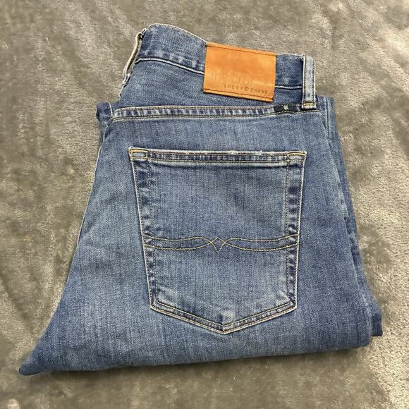 Lucky Brand Jeans Mens 30x30 363 Vintage Straight Cowboy Rockstar Denim Pants - Picture 1 of 13